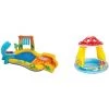 FVO Aire De Jeux Gonflable Bassin Et Toboggan ，aire De Jeux Jurassic -Piscine Soldes Boutique 66167756 1