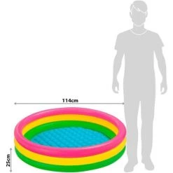 FVO Piscine Gonflable Pour Enfant, 61x22CM Pataugeoire Bebe, Multicolore Piscine D'été Pour Enfants 9 FVO Piscine Gonflable Pour Enfant, 61x22CM Pataugeoire Bebe, Multicolore Piscine D'été Pour Enfants -Piscine Soldes Boutique 66167793 4
