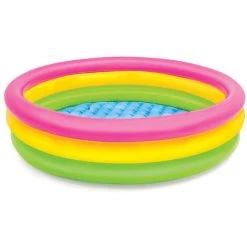 FVO Piscine Pataugeoire Gonflable Ronde 3 Boudins 86 X 25 Cm -Piscine Soldes Boutique 66167809 3