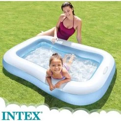 FVO Pataugette Rectangulaire 166cmX100cmX25cm，grande Pataugeoire Pour Adultes, Piscine Gonflable, Piscine Pour Enfants -Piscine Soldes Boutique 66167822 2