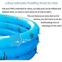 FVO Piscine Gonflable Enfant, PVC épais Gonflable, Tout-Petits Et Adultes Centre De Natation, Épaissi Piscine Pour Jardin, Fête De Piscine D’été De Piscine D’été 150*35cm 11 FVO Piscine Gonflable Enfant, PVC épais Gonflable, Tout-Petits Et Adultes Centre De Natation, Épaissi Piscine Pour Jardin, Fête De Piscine D’été De Piscine D’été 150*35cm -Piscine Soldes Boutique 66167825 5