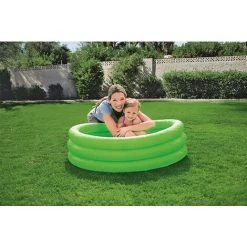 FVO Piscine Gonflable Familiale Translucide 201x150x51 Cm- Vert -Piscine Soldes Boutique 66167829 4
