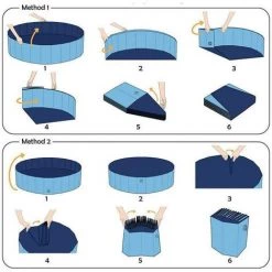 CESIèCLEFOU Piscine Pour Chien 80x20cm Pour Jardin, Patio Ou Salle De Bain, Baignoire Chiens, Antidérapant Résistant à L'usure Lefou -Piscine Soldes Boutique 66372726 5