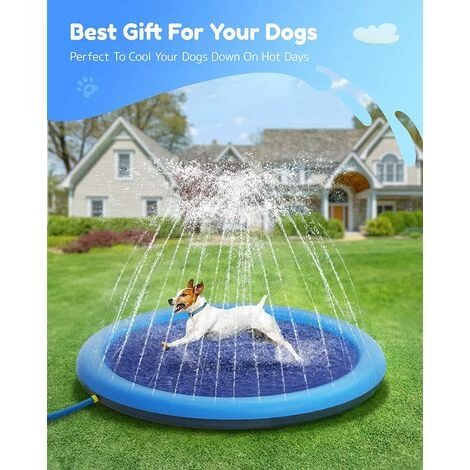 CESIèCLEFOU Piscine Pour Chien Pour Grands Et Petits Chiens, 100cm Piscine Pliable Pour Chien, Jouets D'eau Antidérapants épais Pour Chien, Tampon D'arrosage Durable Et Respectueux De L'environnement Lefou 6 CESIèCLEFOU Piscine Pour Chien Pour Grands Et Petits Chiens, 100cm Piscine Pliable Pour Chien, Jouets D'eau Antidérapants épais Pour Chien, Tampon D'arrosage Durable Et Respectueux De L'environnement Lefou – Image 4