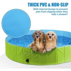 GRID COOL Piscine Pour Chien | XL 160x30cm, Baignoire Chien Pliable | Tissu Non Toxiques, Piscine Enfant | Pour Jardin, Patio Ou Salle De Bain, Plus Robuste | Nouvelle Version - Inusable, Avec Poignées 10 GRID COOL Piscine Pour Chien | XL 160x30cm, Baignoire Chien Pliable | Tissu Non Toxiques, Piscine Enfant | Pour Jardin, Patio Ou Salle De Bain, Plus Robuste | Nouvelle Version - Inusable, Avec Poignées -Piscine Soldes Boutique 66757250 4