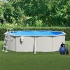 TRUE DEAL Piscine Avec Pompe Filtrante à Sable Et échelle 490x360x120 Cm -Piscine Soldes Boutique 67296553 1