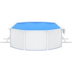 TRUE DEAL Piscine Ovale Avec Parois En Acier 610x360x120 Cm Blanc -Piscine Soldes Boutique 67299031 5