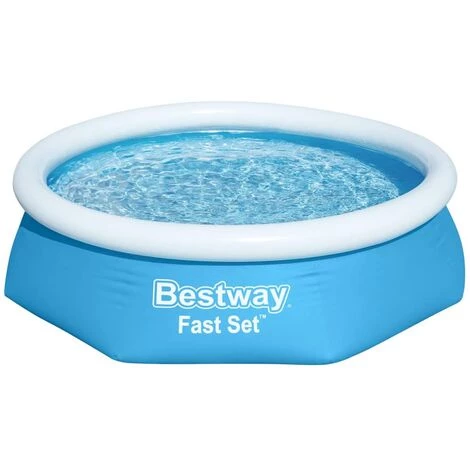 TRUE DEAL Bestway Piscine Gonflable Ronde 244x66 Cm 57265 4 TRUE DEAL Bestway Piscine Gonflable Ronde 244x66 Cm 57265 – Image 2