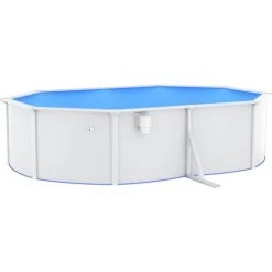 TRUE DEAL Piscine Ovale Avec Parois En Acier 490x360x120 Cm Blanc 10 TRUE DEAL Piscine Ovale Avec Parois En Acier 490x360x120 Cm Blanc -Piscine Soldes Boutique 67301869 4