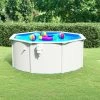 TRUE DEAL Piscine Avec Parois En Acier 300x120 Cm Blanc -Piscine Soldes Boutique 67305990 1