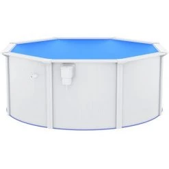 TRUE DEAL Piscine Avec Parois En Acier 300x120 Cm Blanc 9 TRUE DEAL Piscine Avec Parois En Acier 300x120 Cm Blanc -Piscine Soldes Boutique 67305990 3