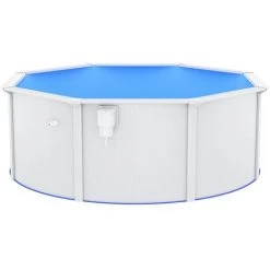 TRUE DEAL Piscine Avec Parois En Acier 360x120 Cm Blanc 10 TRUE DEAL Piscine Avec Parois En Acier 360x120 Cm Blanc -Piscine Soldes Boutique 67307631 4