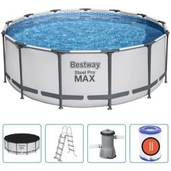TRUE DEAL Bestway Ensemble De Piscine Ronde Steel Pro MAX 396x122 Cm -Piscine Soldes Boutique 67310447 2