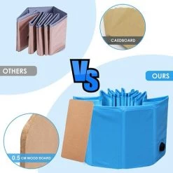 KARTOKNER Piscine Pour Chien, Baignoire Pour Chiens Pliable En PVC, Piscine Enfant, Résistant à L'usure, Antidérapant Pour Jardin, Patio, Salle De Bain, Extérieur Ou Intérieur, 80×20cm, Bleu 10 KARTOKNER Piscine Pour Chien, Baignoire Pour Chiens Pliable En PVC, Piscine Enfant, Résistant à L'usure, Antidérapant Pour Jardin, Patio, Salle De Bain, Extérieur Ou Intérieur, 80×20cm, Bleu -Piscine Soldes Boutique 67453497 4