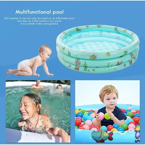 KARTOKNER Piscine Gonflable Enfant Ronde Baignoire Gonflable Pataugeoire Gonflable Enfant Piscinette Gonflable Bébé Piscine à Balles Pour Enfants Intérieur Et Exterieur (130*35cm, Vert) 6 KARTOKNER Piscine Gonflable Enfant Ronde Baignoire Gonflable Pataugeoire Gonflable Enfant Piscinette Gonflable Bébé Piscine à Balles Pour Enfants Intérieur Et Exterieur (130*35cm, Vert) – Image 4