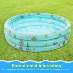 KARTOKNER Piscine Gonflable Enfant Ronde Baignoire Gonflable Pataugeoire Gonflable Enfant Piscinette Gonflable Bébé Piscine à Balles Pour Enfants Intérieur Et Exterieur (130*35cm, Vert) 11 KARTOKNER Piscine Gonflable Enfant Ronde Baignoire Gonflable Pataugeoire Gonflable Enfant Piscinette Gonflable Bébé Piscine à Balles Pour Enfants Intérieur Et Exterieur (130*35cm, Vert) -Piscine Soldes Boutique 67454625 5