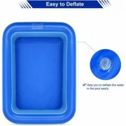 GRID COOL Piscine Gonflable Piscine Gonflable Rectangulaire à 3 Niveaux Pour Enfants Sea World Series Piscine Centre De Natation Intérieur Et Extérieur 250*170*55cm -Piscine Soldes Boutique 67575758 3