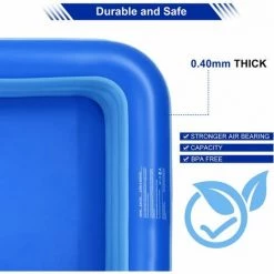 GRID COOL Piscine Gonflable Piscine Gonflable Rectangulaire à 3 Niveaux Pour Enfants Sea World Series Piscine Centre De Natation Intérieur Et Extérieur 250*170*55cm -Piscine Soldes Boutique 67575758 4