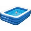 GRID COOL Piscines Gonflables, Piscine Familiale Pour Jardin Piscine Gonflable Rectangulaire Convient Aux Adultes Et Aux Enfant Pour Organiser Des Fêtes Aquatiques Dans Cour (210 X 150 X 60 Cm) -Piscine Soldes Boutique 67576018 1