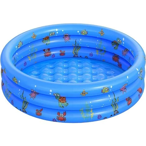 GRID COOL Pataugeoire Ronde Pour Enfants Piscine Gonflable Pour Enfants En PVC Piscine Hors Sol à Thème Océanique Pour Le Jardin Pour Enfants Adultes Et Familles (130 CM) 3 GRID COOL Pataugeoire Ronde Pour Enfants Piscine Gonflable Pour Enfants En PVC Piscine Hors Sol à Thème Océanique Pour Le Jardin Pour Enfants Adultes Et Familles (130 CM)