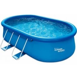 HABITAT ET JARDIN Piscine Autoportante Ovale BALO 2 - 4.57 X 3.05 X 1.07 M