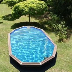 Water Clip Piscine Bois Octogonale 8,90 X 4,20 X H. 1,29 M CALAYAN -Piscine Soldes Boutique 7187021 4