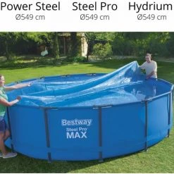 Bche Solaire Pour Piscine Tubulaire Amovible Bestway - 58173 -Piscine Soldes Boutique 7266232 3