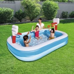 Piscine Gonflable Pour Enfants Avec Paniers De Basket Bestway - 54122 7 Piscine Gonflable Pour Enfants Avec Paniers De Basket Bestway - 54122 -Piscine Soldes Boutique 7266359 3