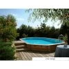 Piscine Bois Azura 7,50 X 4,00 X 1,30 M - Liner Beige - Ubbink -Piscine Soldes Boutique 7333710 1