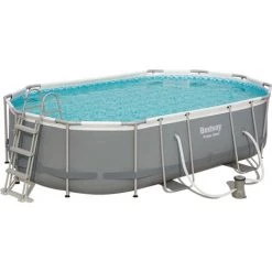 BESTWAY DEUTSCHLAND GMBH Power Steel Frame Pool Set 488 X 305 X 107 Cm