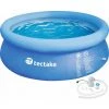 TECTAKE Piscine Hors Sol Autoportante Gonflable Ronde Pompe Filtration Incluse Ø300 Cm X 76 Cm - Bleu -Piscine Soldes Boutique 8247597 1