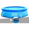 Kit Piscine Autoportée Intex Easy Set 3,66 X 0,76 M + Bâche De Protection