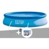 Kit Piscine Autoportée Intex Easy Set 3,96 X 0,84 M + 6 Cartouches - Bleu